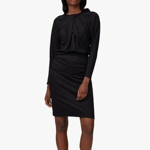 Diane Von Furstenberg Black Bitsy Wool Dress